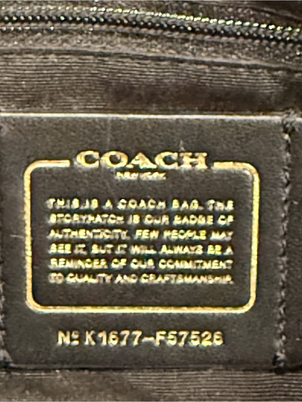 COACH Black Leather Gallery Tote Bag Gold Hardware – Excellent Condition - Picture 8 of 8